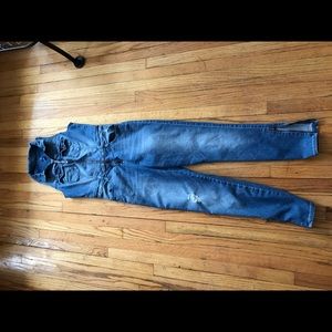 Guess overall high waisted size 6